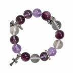Aurlin Aurlin Spiritual Awakening Bracelet – Lavender Amethyst, Brazilian Amethyst & Lepidolite