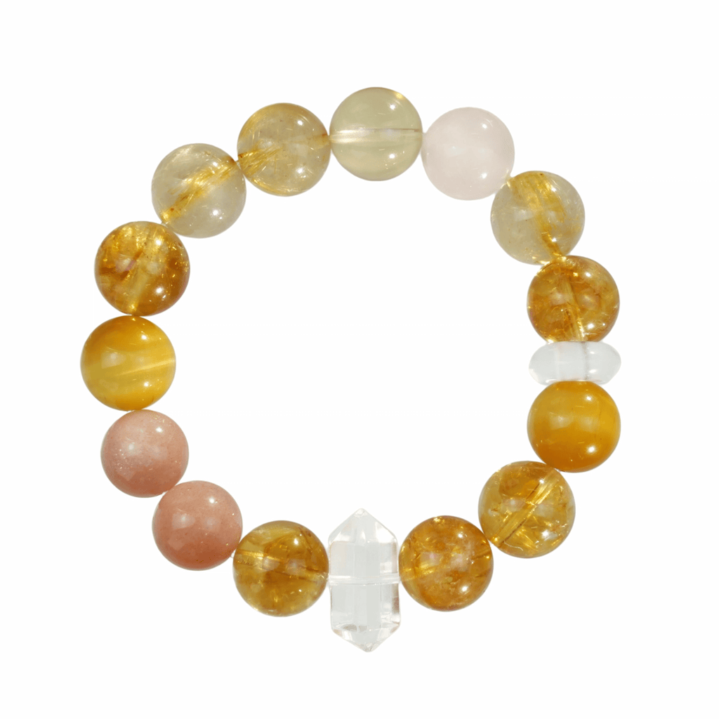 Aurlin Aurlin Taurus Natural Energy Crystal Bracelet – Stability & Abundance