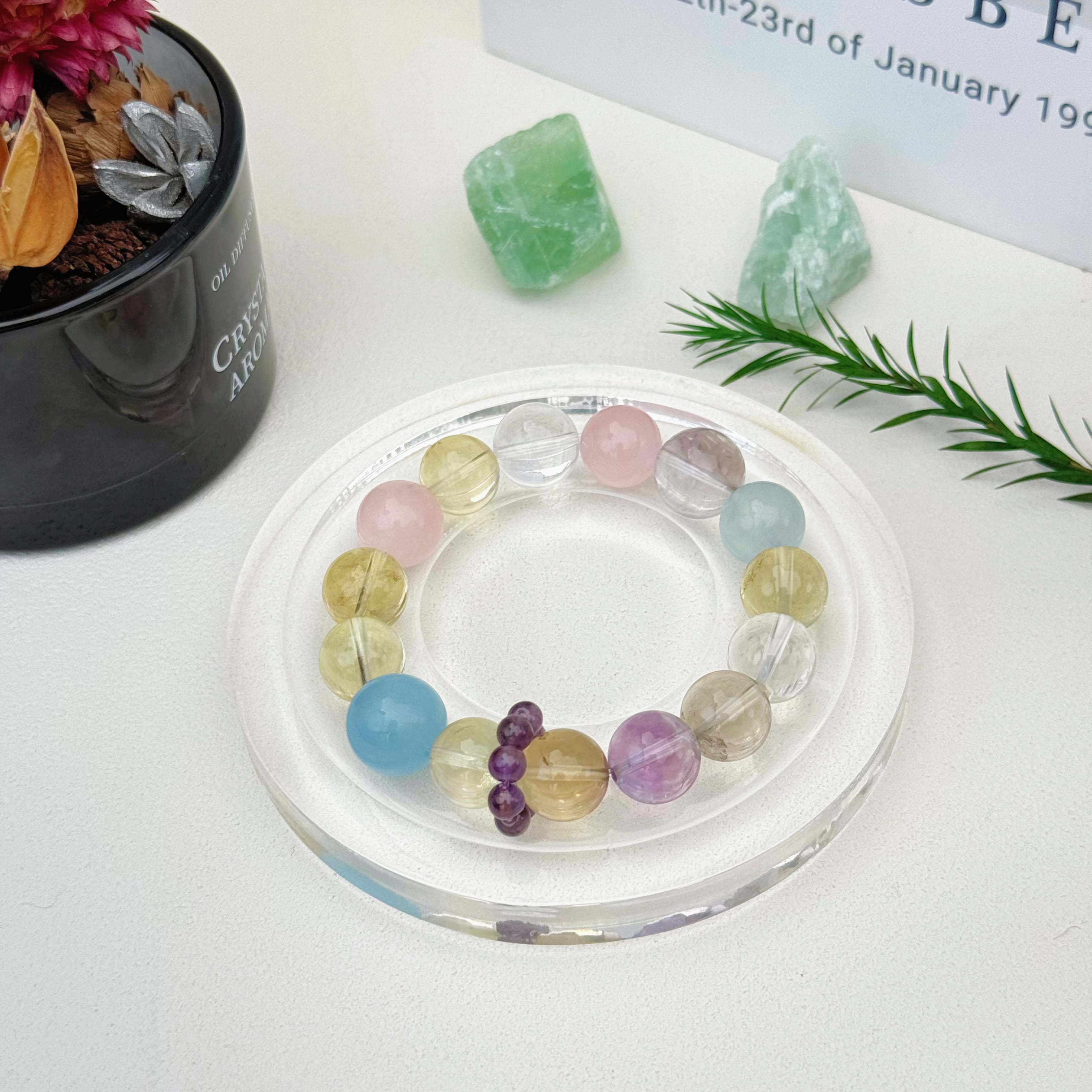 Aurlin Aurlin Virgo Natural Energy Crystal Bracelet – Grounding & Practical Wisdom