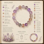 Aurlin Purple Super Seven Bracelet – Intuition, Psychic Ability & Spiritual Mastery