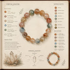 Aurlin Mixed Color Fiber Quartz Bracelet – Joy, Vitality & Creativity