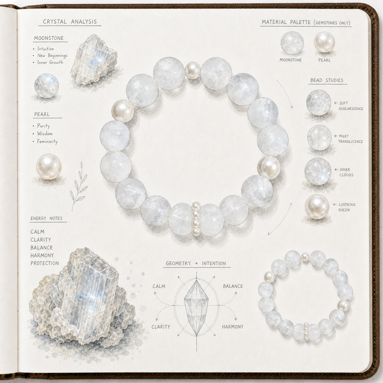 Aurlin Calm & Emotional Crystal Bracelet