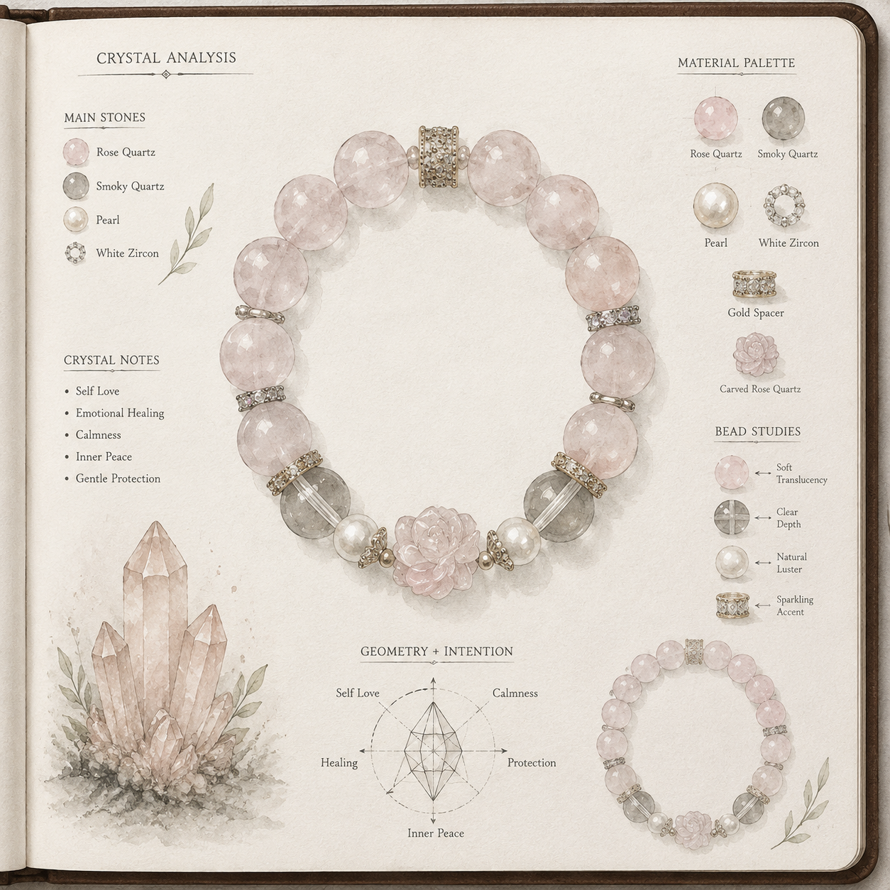 Aurlin Love & Relationships Crystal Bracelet