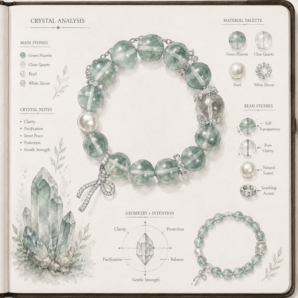 Aurlin Health & Vitality Crystal Bracelet